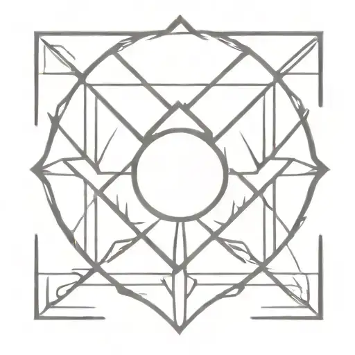 brand of sacrifice mark in neotribal design tattoo design idea