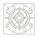 brand of sacrifice mark in neotribal design tattoo design idea