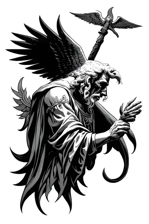 concept st raphael tattoo design tattoo design idea