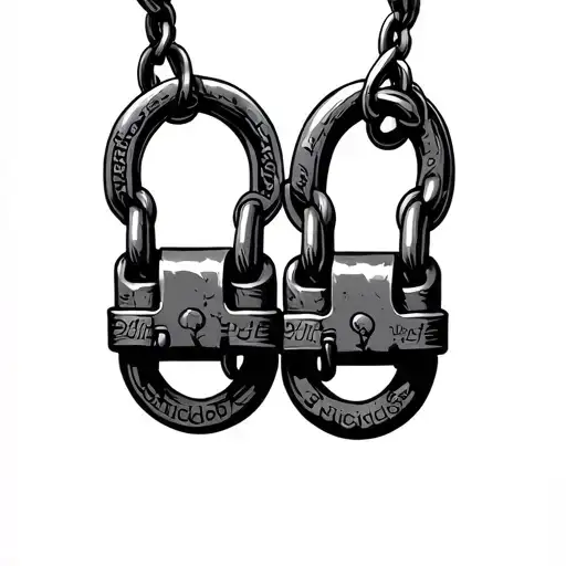 new chains same shackles $uicideboy$ tattoo design idea