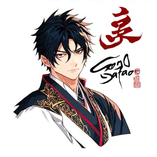 Gojo Satoru tattoo design idea