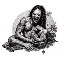 Gluttony tattoo design idea