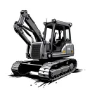 bulldozer tattoo design idea