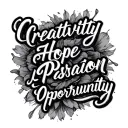"Creativity Hope Inspiration " C CreativityH HopeI InspirationP PassionO Opportunity tattoo design idea
