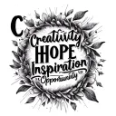 "Creativity Hope Inspiration " C CreativityH HopeI InspirationP PassionO Opportunity tattoo design idea