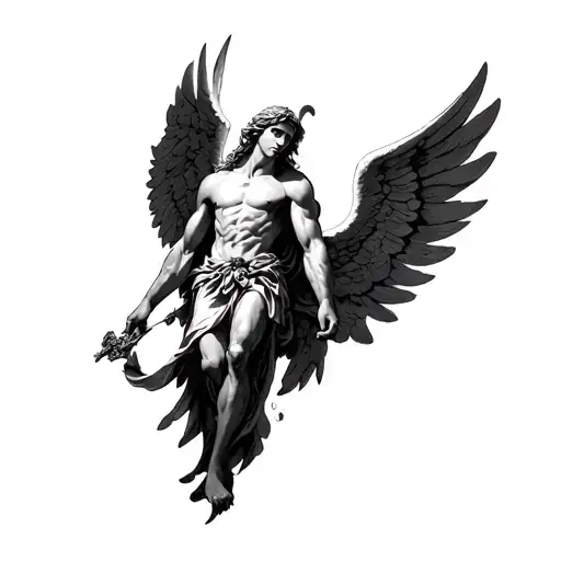 Raphael Archangel tattoo design idea