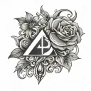 ABCD tattoo design idea