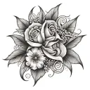 ABCD tattoo design idea