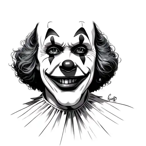 art the clown tattoo design idea
