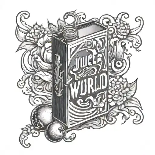 juice world juice box tattoo design idea