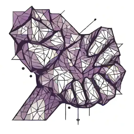 fist punching with purple magic coming out of it tattoo design idea