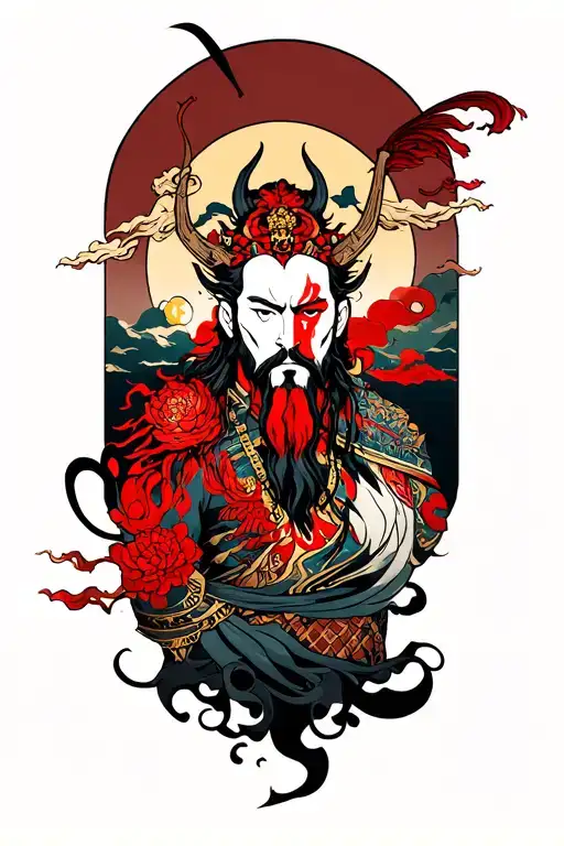 deus ares god of war tattoo design idea