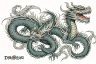 dragons tattoo design idea
