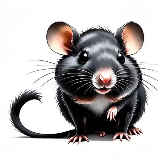 Chinese Rat tattoo design idea