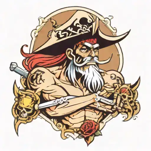 whitebeard onepice  tattoo of ace with bone replacing knifes  tattoo design idea