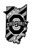 ohio state flag with area code intertwined tattoo design idea