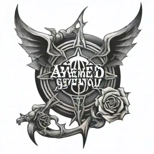 avenged sevenfold logo tattoo design idea
