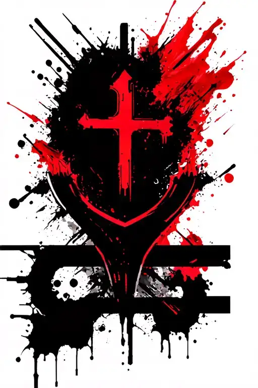 Cyberpunk Edgerunner symbol tattoo design idea