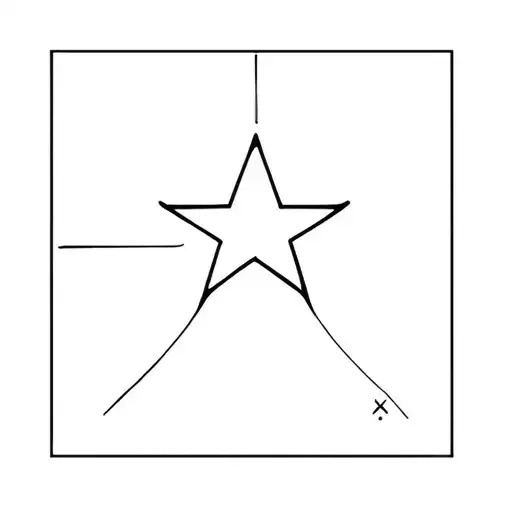 lucky star tattoo design idea