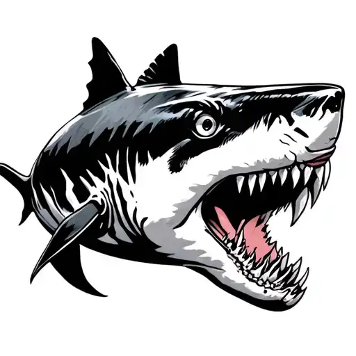 Tiger Shark tattoo design idea