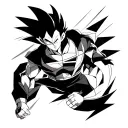 vegeta dragon ball tattoo design idea