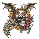 DEATH BEFORE DISHONOR tattoo design idea