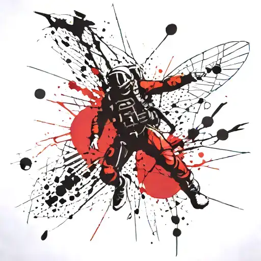 A tattoo in memory of my father. He was born in hungary. He enjoyed skydiving, and tennis. He was very in to Astronomy. tattoo design idea