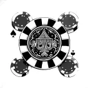 Poker Chip tattoo design idea