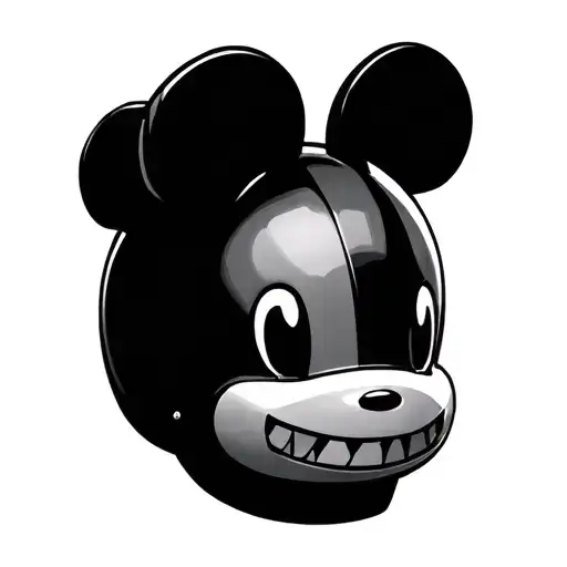 lego deadmau5 helmet tattoo design idea