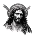 san Judas ta eph'hemin ta ouk eph'hemin tattoo design idea