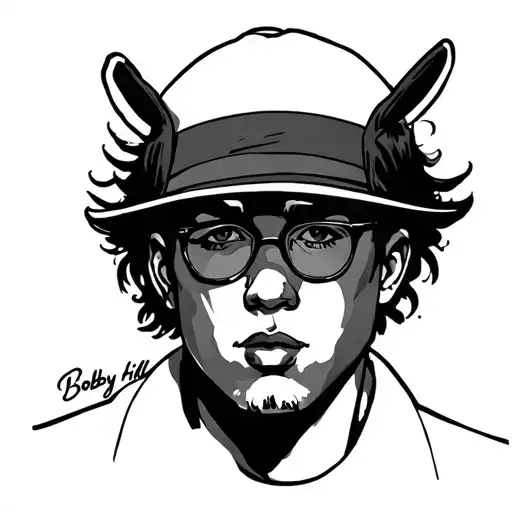 Bobby Hill tattoo design idea