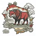 Wisconsin outline tattoo design idea