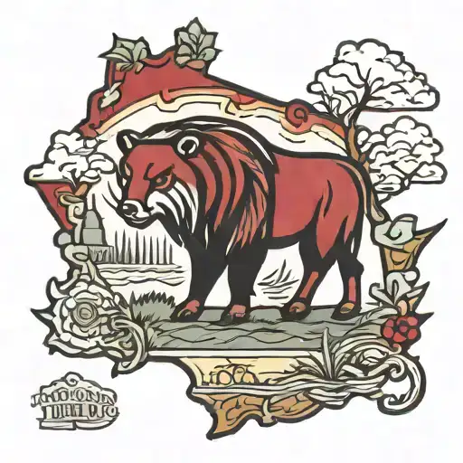 Wisconsin outline tattoo design idea