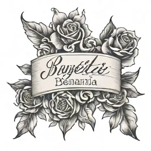 book with cursive kids names -Rhylee, Gabriella, Benjamin, Violet, Nathan, Elijah tattoo design idea