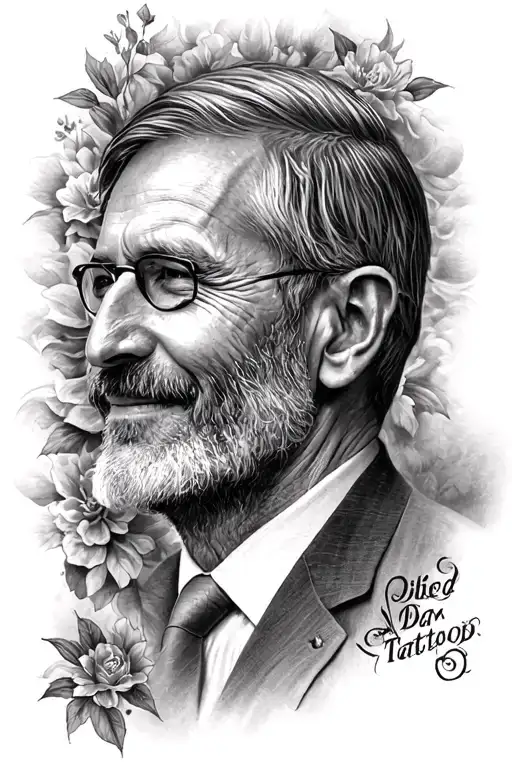 memorial tattoo for dad died tattoo design idea