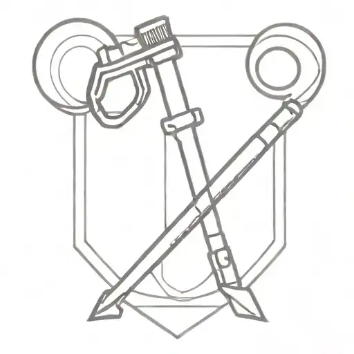 harley quinn hammer tattoo design idea