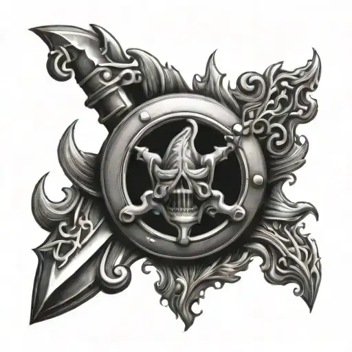 Only after enduring the tests of fire,Iron is forged tattoo design idea