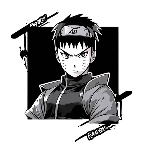 rock lee from naruto tattoo design idea