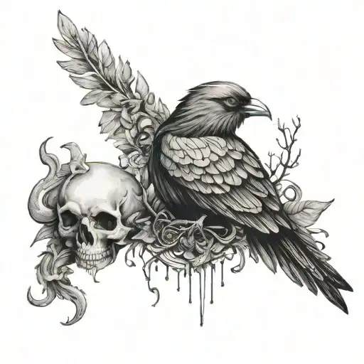 bad omens songs inspired tattoo design idea