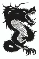 wood dragon tattoo tattoo design idea