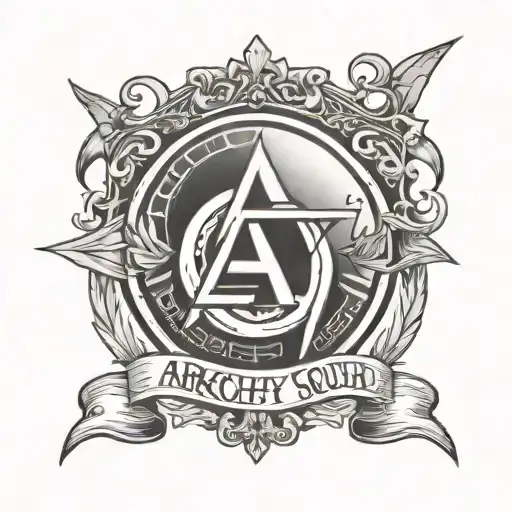 Anarchy of Sound Records Record Label tattoo design idea
