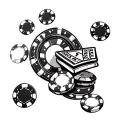 gambling at casino tattoo design idea