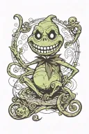 nightmare before Christmas oogie boogie tattoo design idea