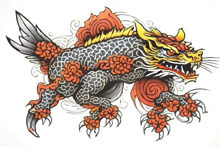 lucky 13 tattoo design idea