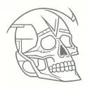 aztec skull tattoo design idea
