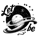 "Let it be" Outer space object like moon or a planet, time reference a dial, subtle word reference let it be, relaxing, ocean, human tattoo design idea