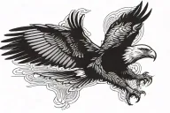 Swat eagle soaring tattoo design idea