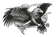 Swat eagle soaring tattoo design idea