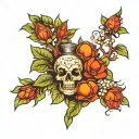 poison tree tattoo design idea
