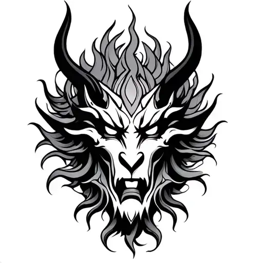 Rahu tattoo design idea